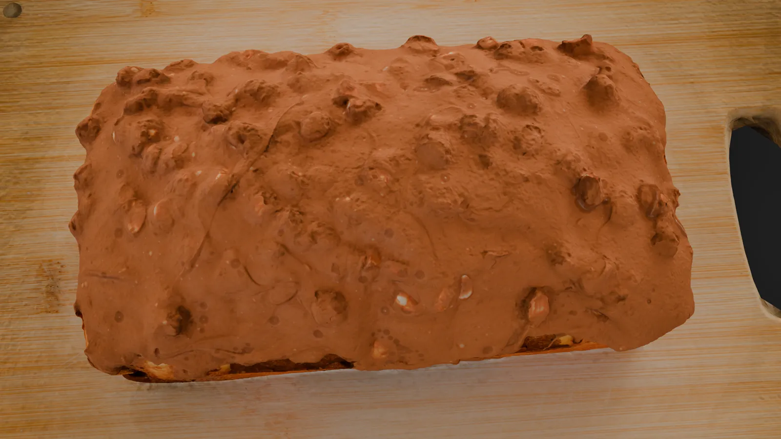 Final render of Chocolate Cake with HDRI environment lighting