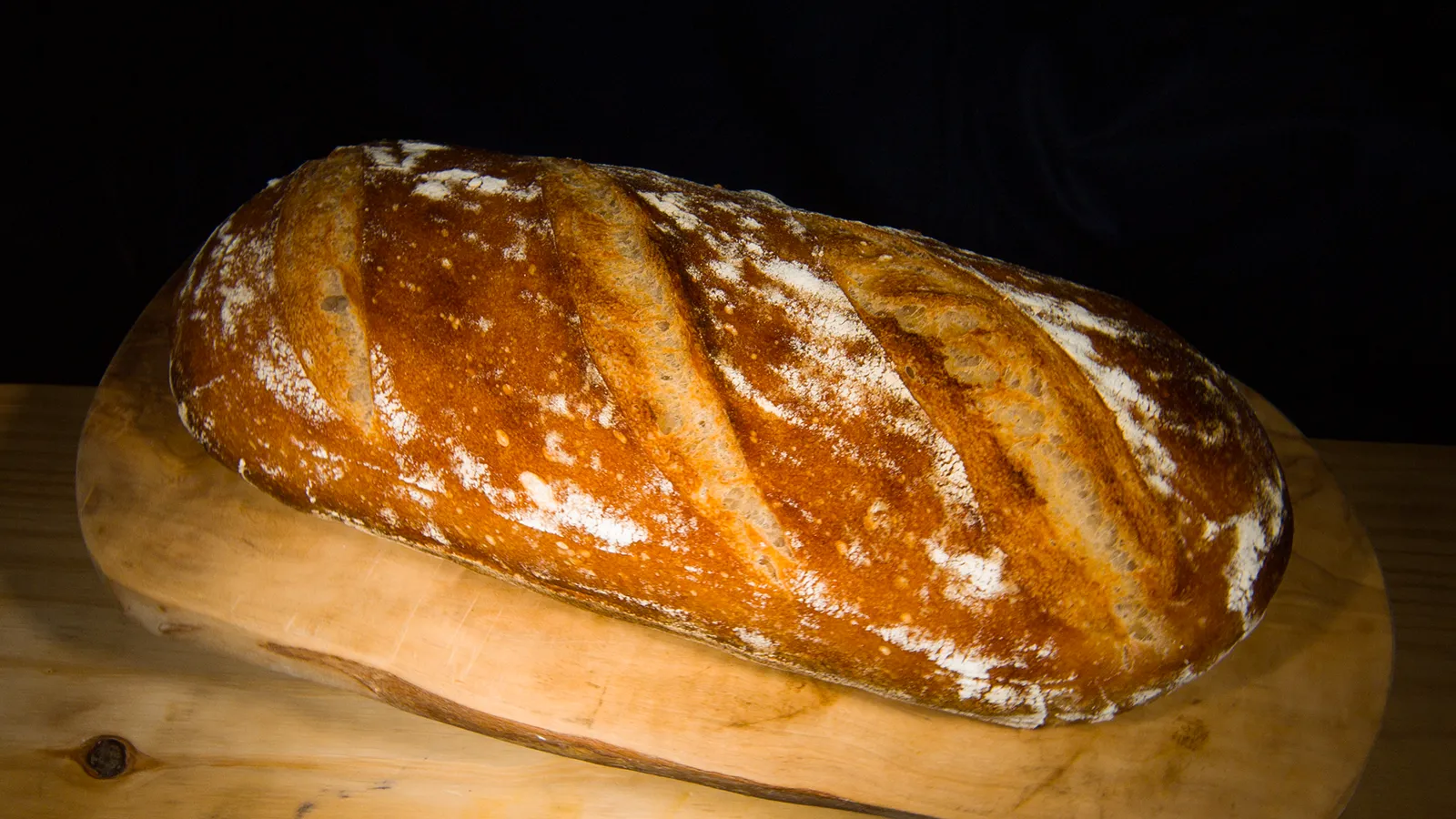 Bread captured with Cross-Polarization