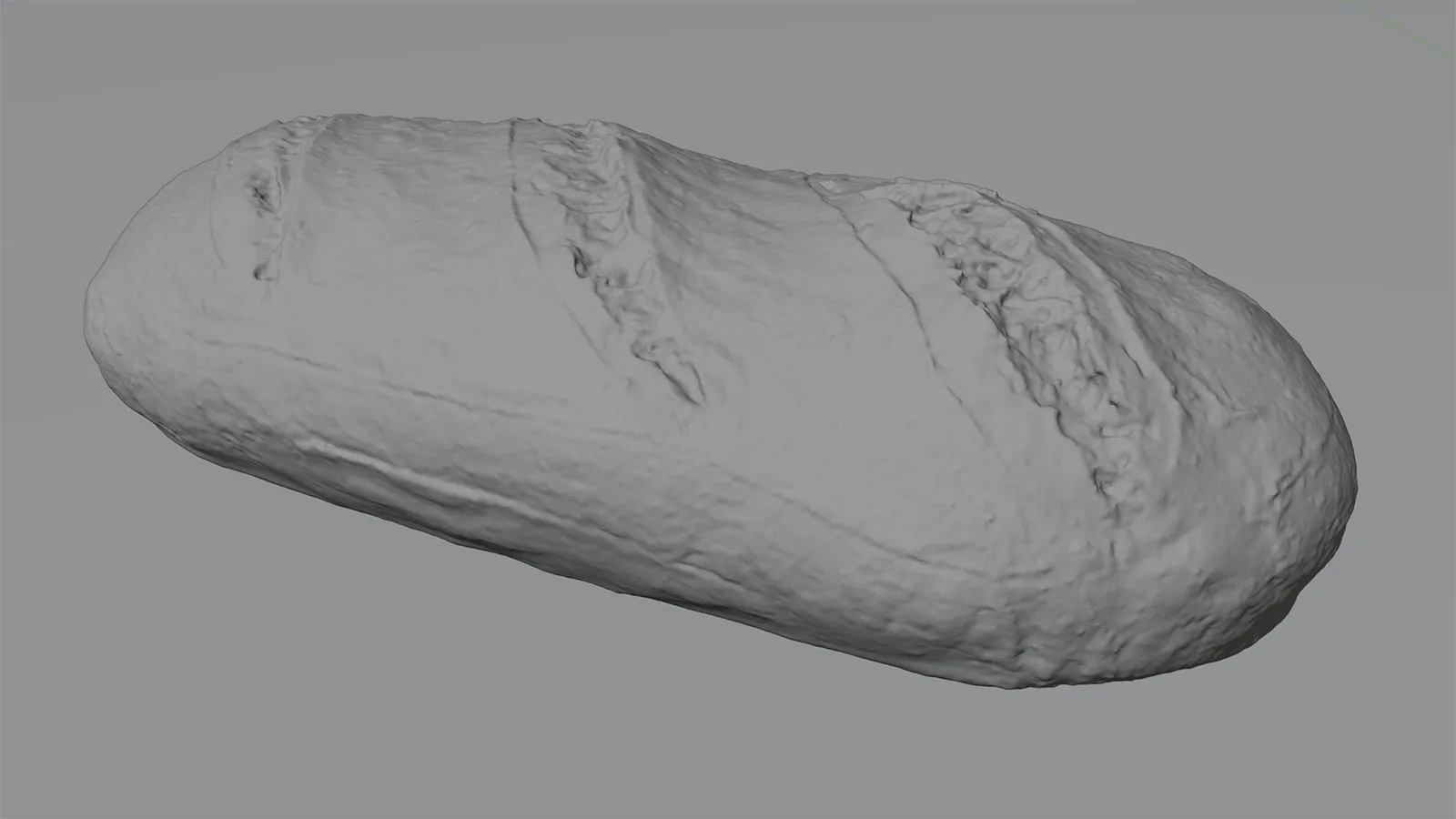 3D model (reconstruscted mesh) of bread loaf