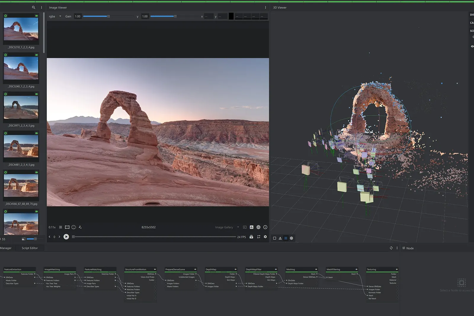 Photogrammetry reconstruction in Meshroom