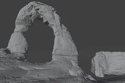 Cleaned 3D reconstruction in Blender