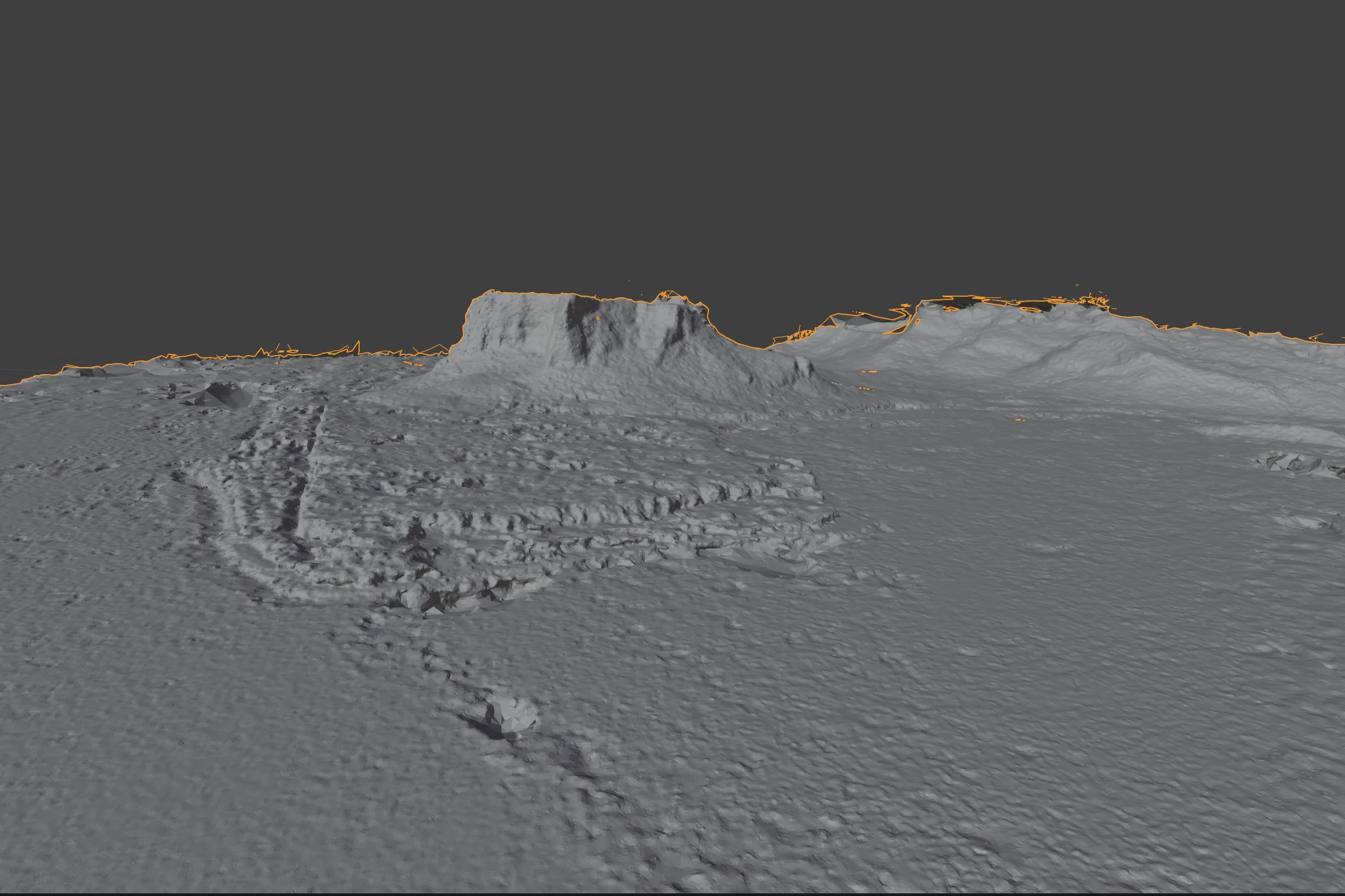 Cleaned 3D reconstruction in Blender